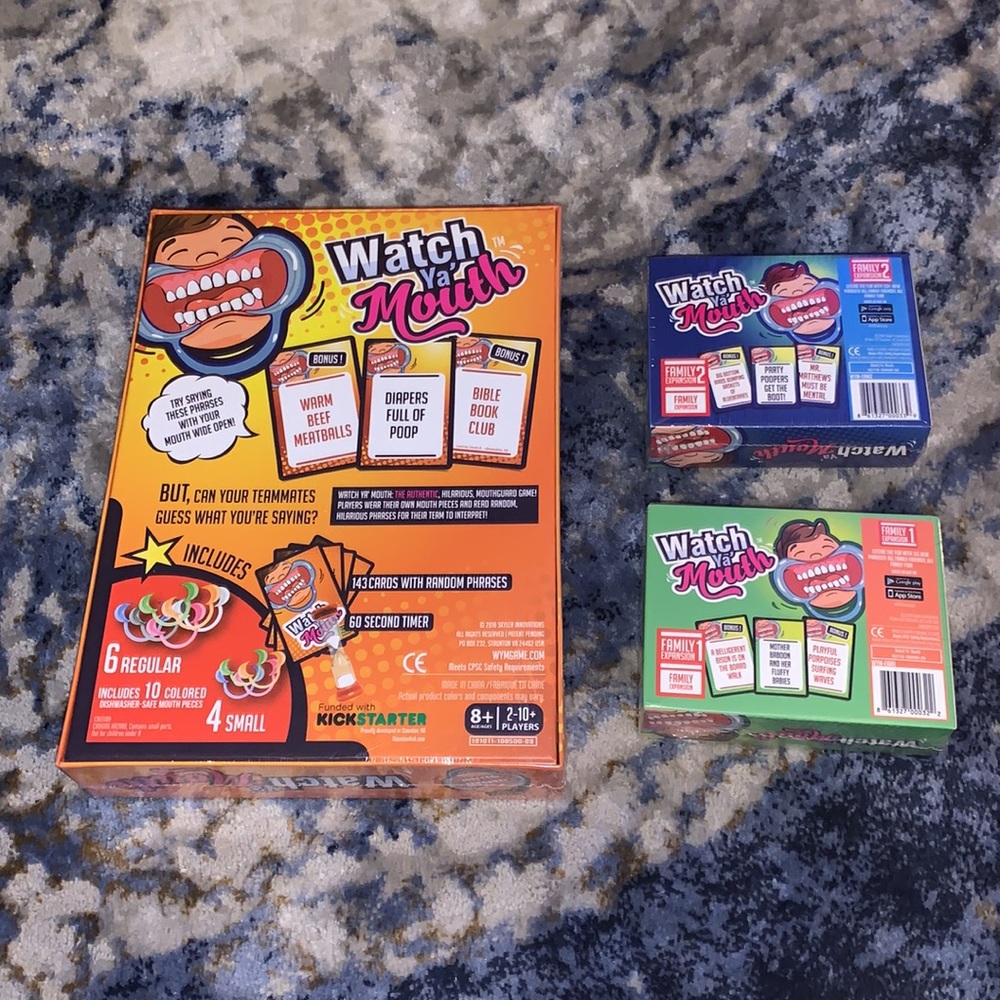 Family Game “ watch ya Mouth” + Watch ya Mouth Family expansion 1&2. - Picture 2 of 4
